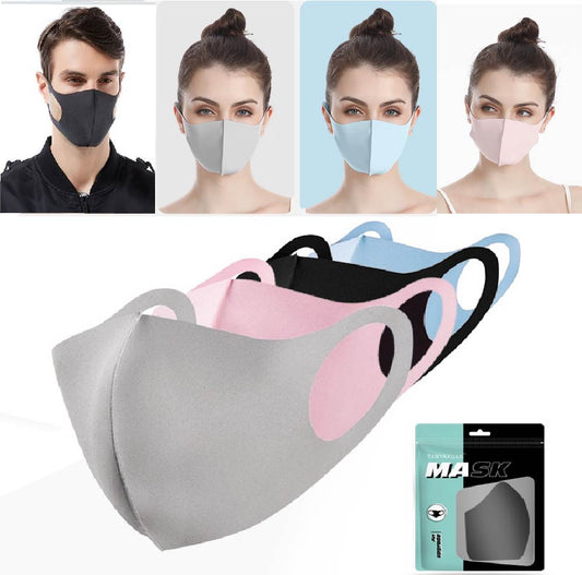 NEW Ice Silk Cloth Face Mask Washable Breathable Reusable face covering