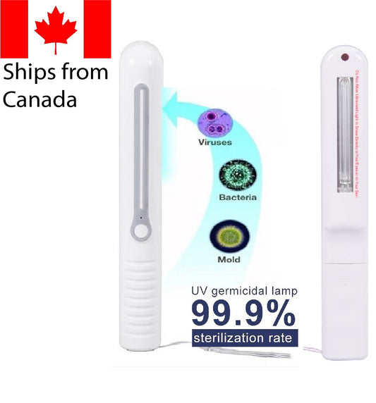 P - Handheld UVC Sanitizer Wand UV Sterilizer 99.9% Sterilization Cordless Battery
