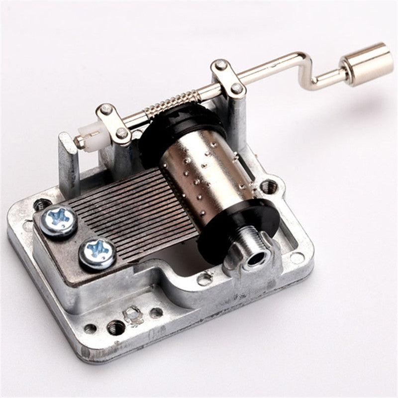 Wood Music Box Handwinde Fun Learning Frozen Eiffle Tower Black Castle Opera Butterfly Heart Lock