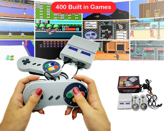 400 Built in Classic Video Games Retro Mini Console 2 player Set Gift TV game