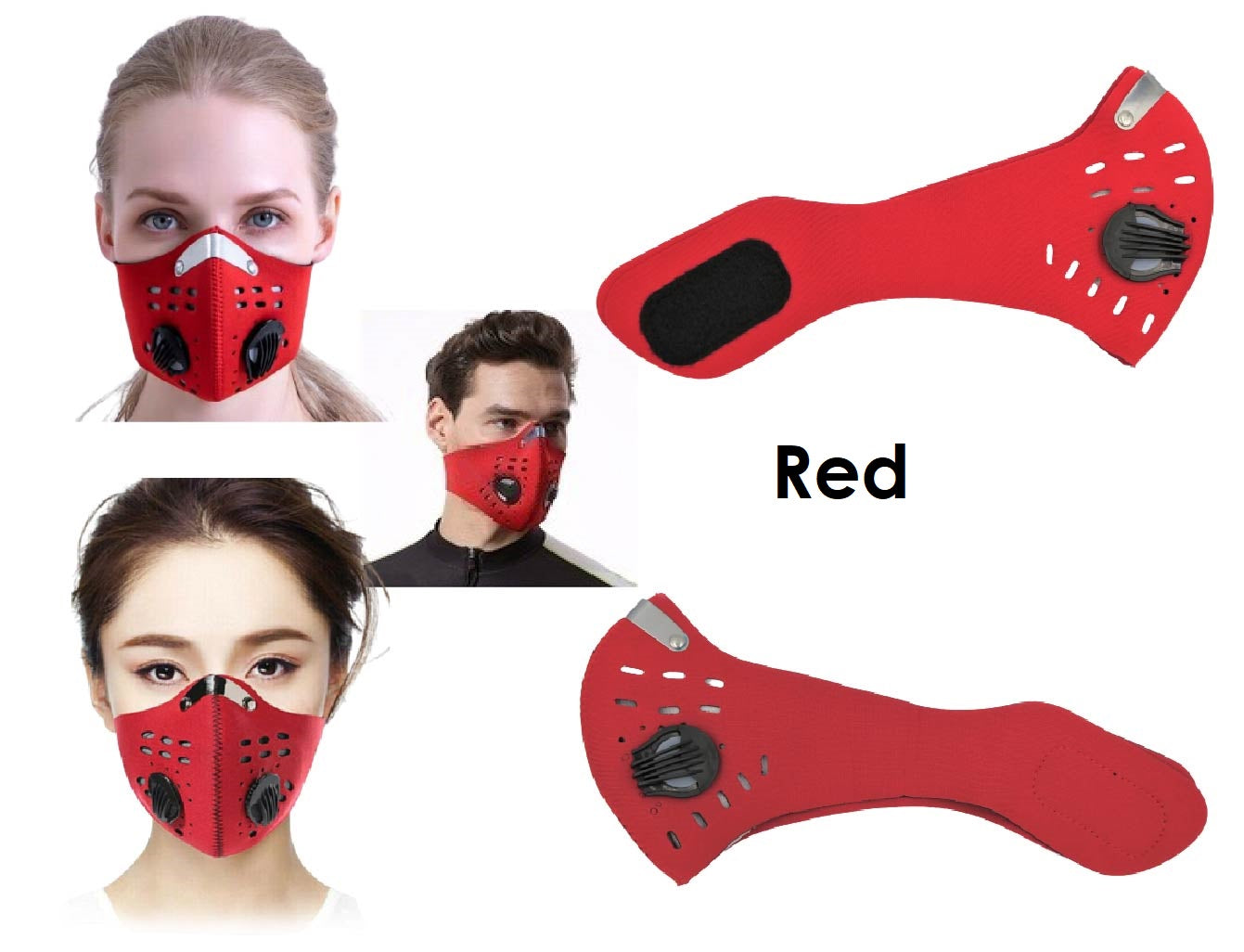 Choose from 4 Colors Face mask with filter Adult Unisex face covering
