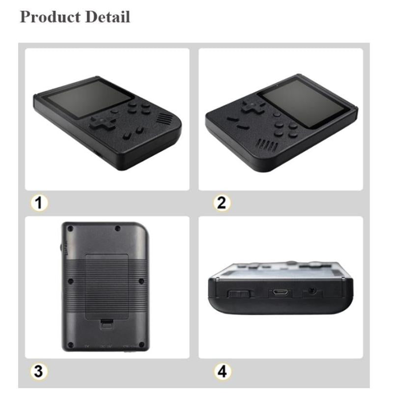 G - 400 Built in Retro Classic Video Games Handheld Console w/ 2 player Gift Set Black Red Blue Yellow and White