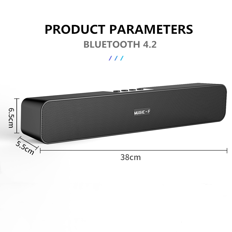 Parlante Mini Barra sonido Bluetooth E-91