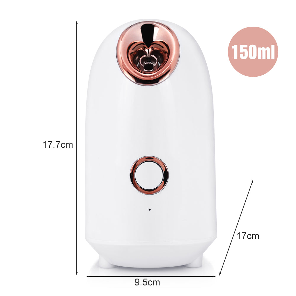 A - Nano Ionic Facial Steamer 150ml Large Water Tank Deep Cleaning Home SPA Skin Care Sprayer Humidifier Moisturizer Beauty Device