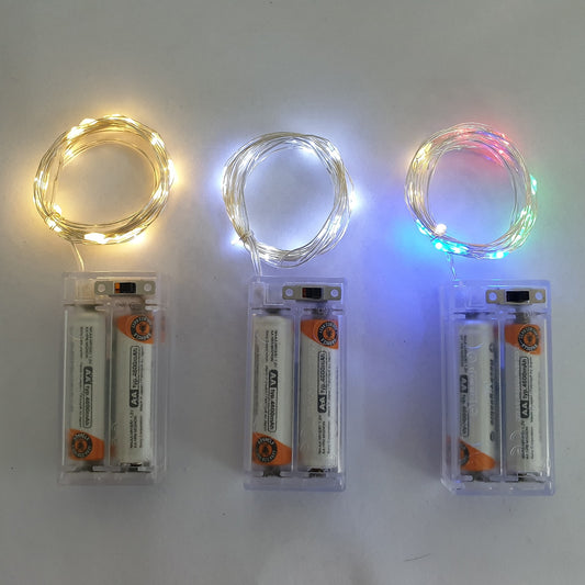 J - Battery 2M LED String lights Fairy lights For Home Christmas New Year Party Wedding Decoration Photo Clip Holder light