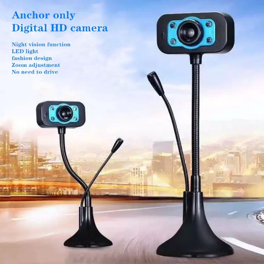 N - HD Webcam 480P 720P  1080P Portable Digital Camera Plug And Play Free Driver High Precision Glass Lens