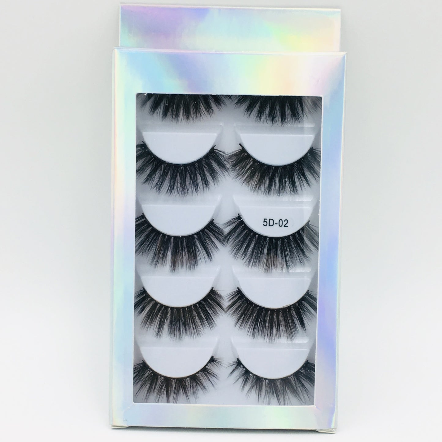 A - 5 Pairs 3D Laser Mink Synethic 25mm Natural Look Faux Eyelashes high quality