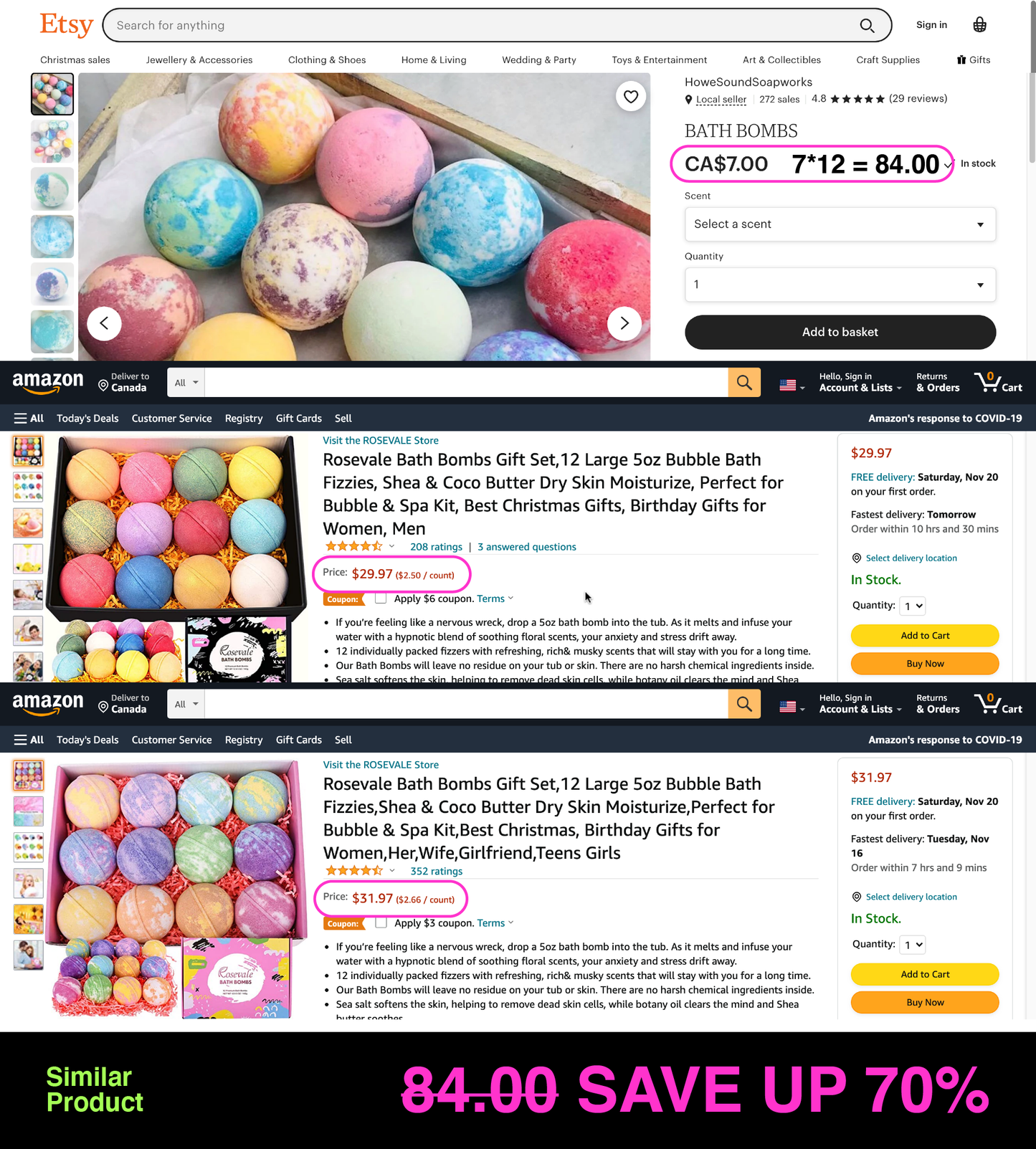 A - 12 Flavours Bath Bomb Relax Colourful Bath Salt Gift Set 60g 8pc