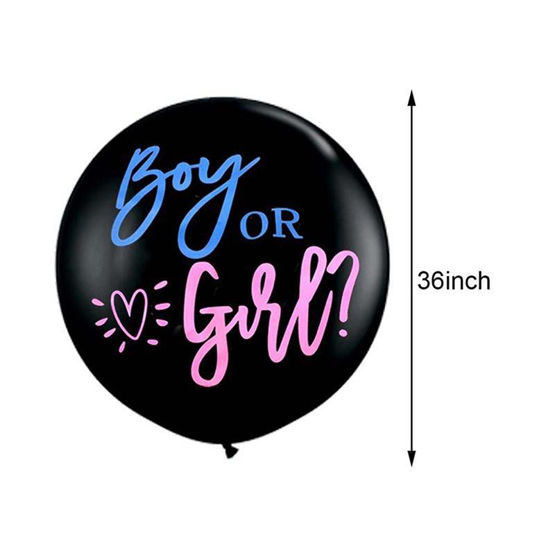 G - 36 Inch Gender Reveal Balloon With Confetti Girl Or Boy Latex balloons