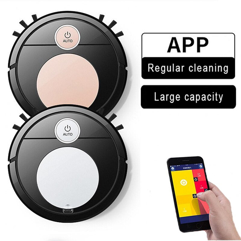 P - ES34 With Mobile App for Remote Control Automatic Cleaning Robotic Vacuum Cleaner Smart Home Sweeper Rechargeable