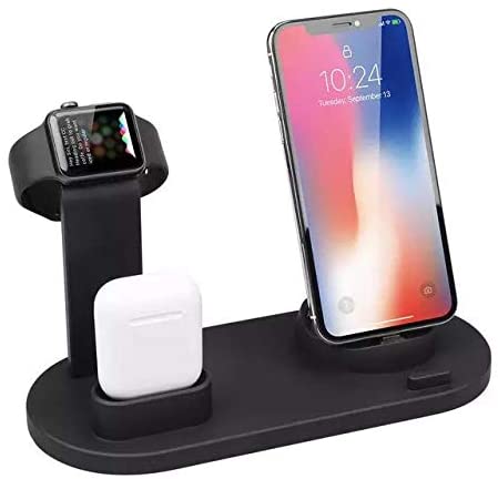 K - 3 in 1 Wireless Charger 15W Fast Charging Station for phones Android AirPods Apple Watch