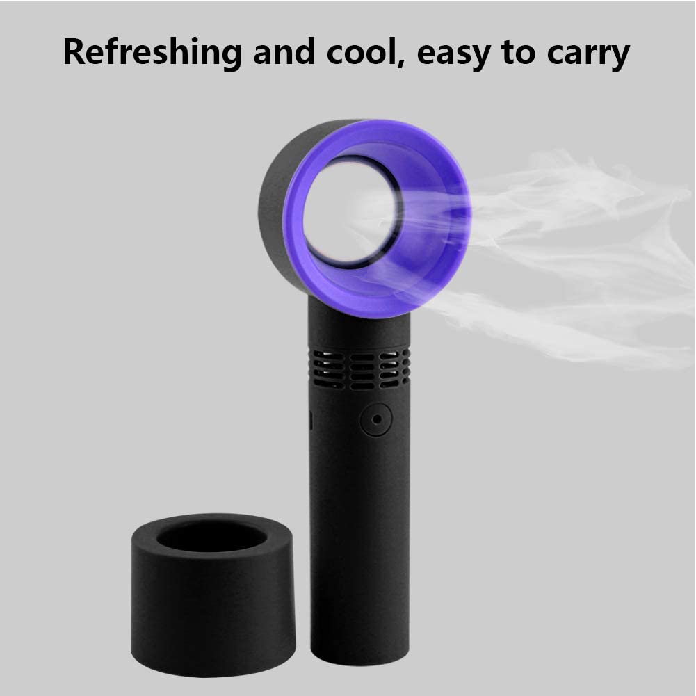 Bladeless Fan USB Rechargeable Portable Handheld Mini Handy Outdoor Cooler