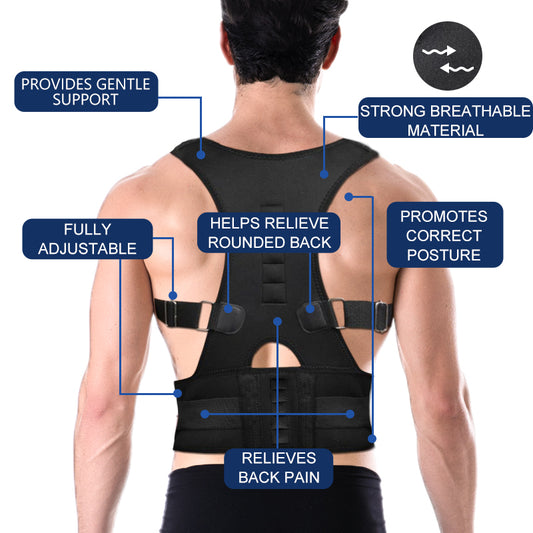Posture Corrector Adjustable Full Upper And Lower For Man And Woman Back Support Helps Promote Proper Posture