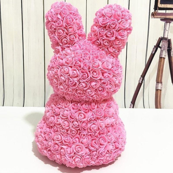 Bunny Eternal Rose Bear LIMITED EDITION Rabbit Handmade Foam Teddy Gift Graduation Wedding Birthday