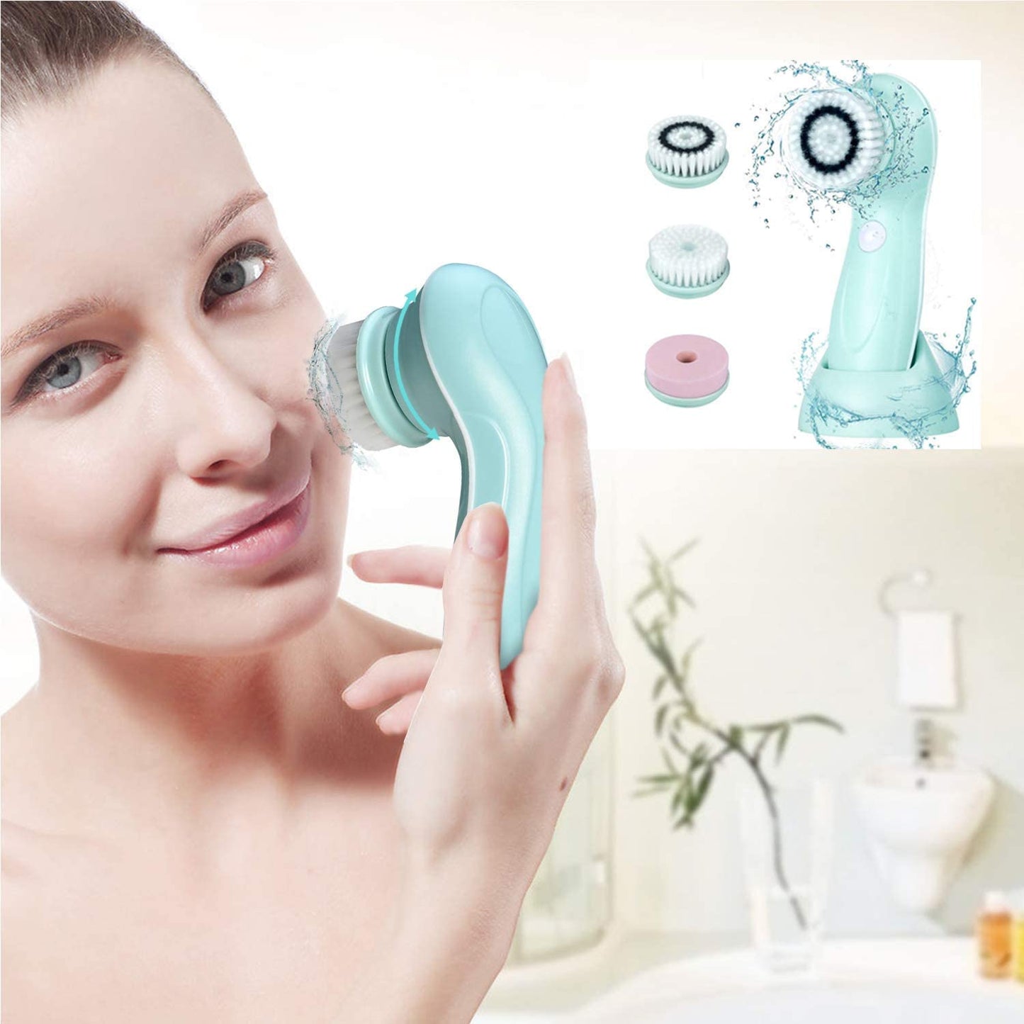 Facial cleaning Brush sets natural skin care