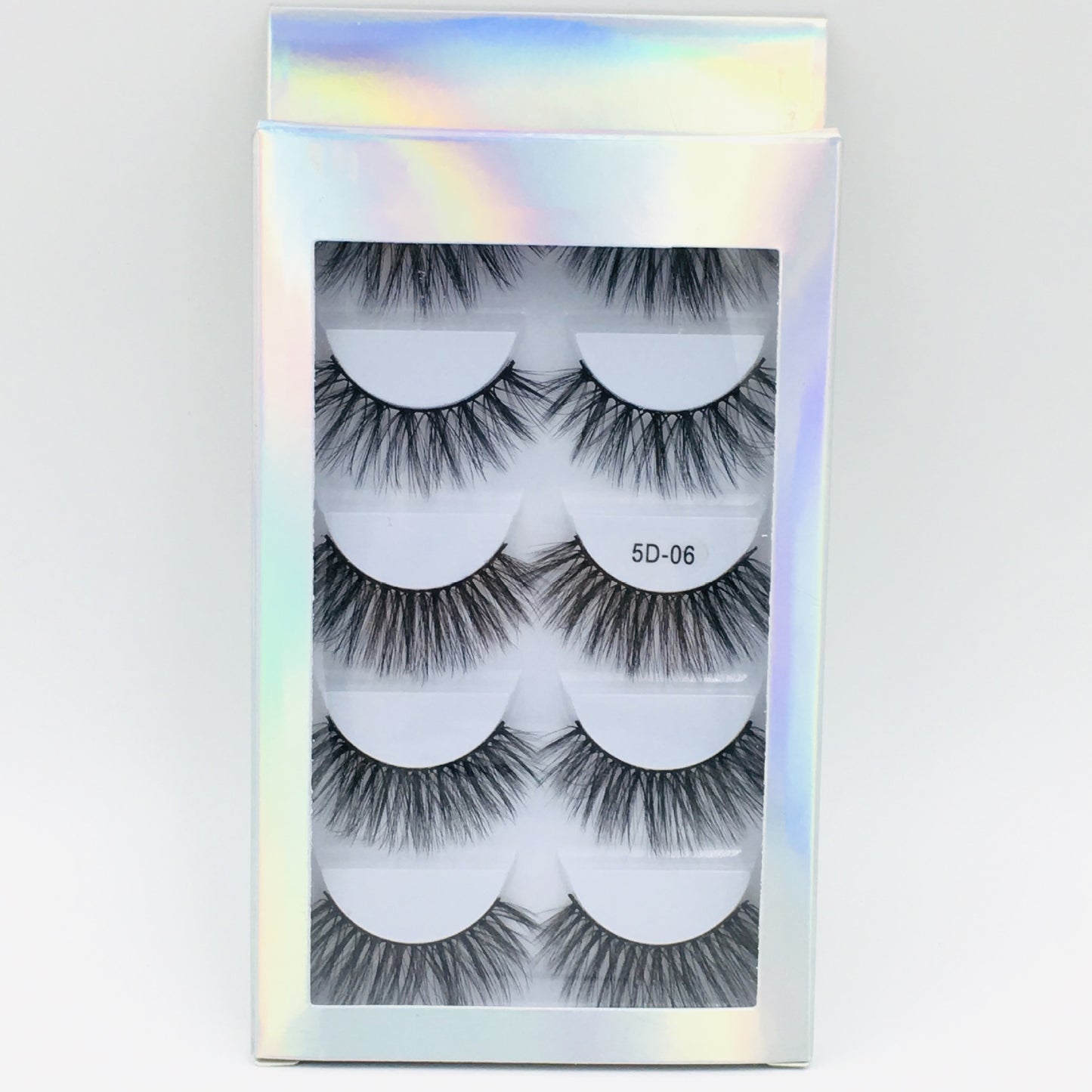 A - 5 Pairs 3D Laser Mink Synethic 25mm Natural Look Faux Eyelashes high quality