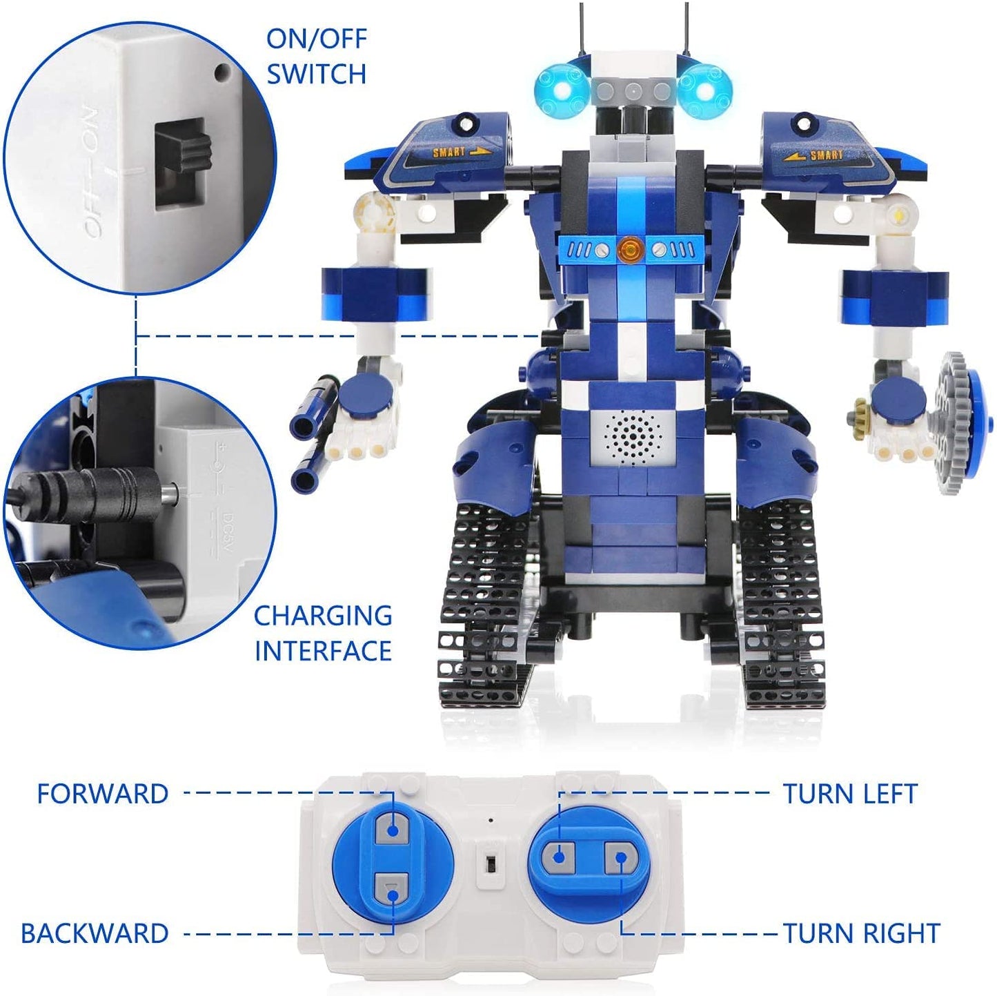 G - STEM Learning Toy AImubot Robot Building Toys Remote control Phone App Gift Kids Boys Girls 8yrs+