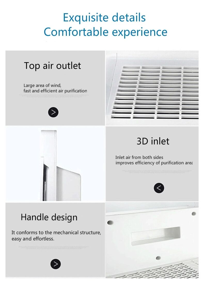 Air Purifier for Home Office 35 to 50 Square metres Ion Technology HEPA Filter Air Cleaner Remote Control Portable With Timer For Dust and Allergies