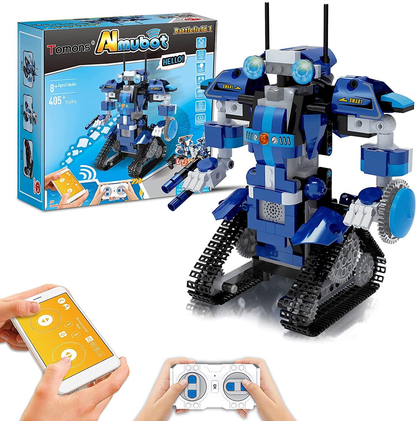 G - STEM Learning Toy AImubot Robot Building Toys Remote control Phone App Gift Kids Boys Girls 8yrs+