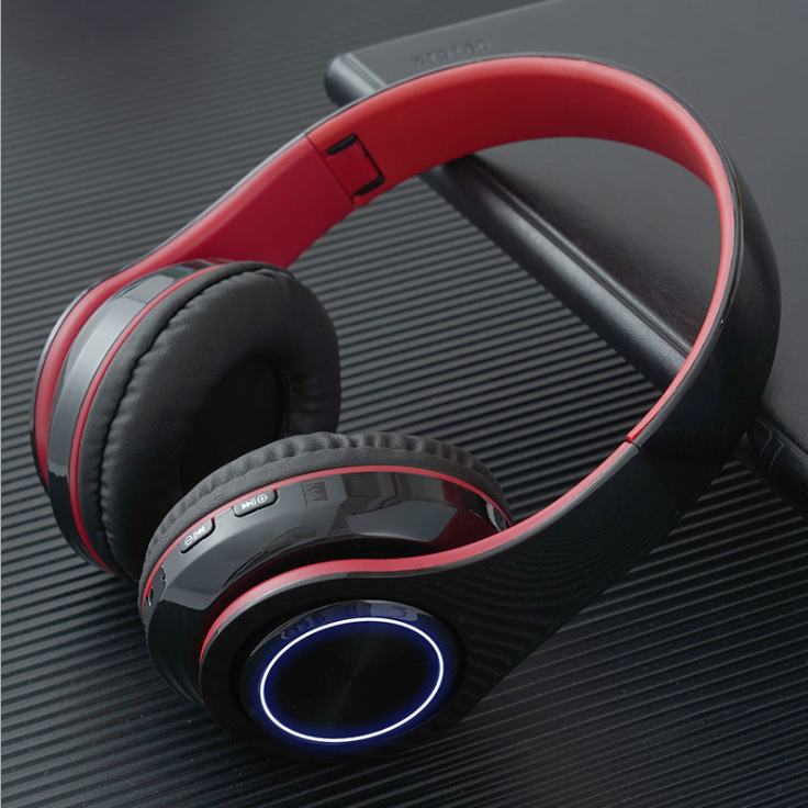 H - B39 RGB Luminous Wireless Gaming Headset Bluetooth Portable Folding Support TF Card Built-in FM Mp3 player With LED Colourful Lights