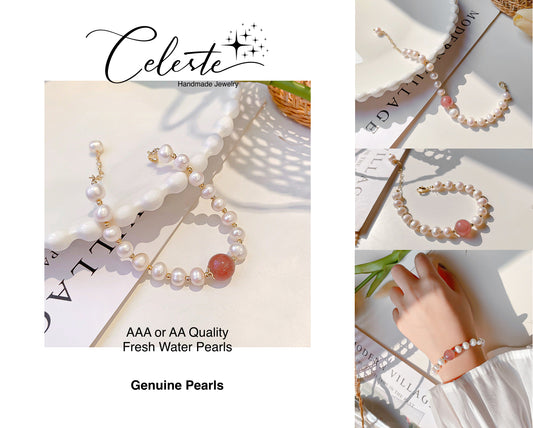 U - Seed Bracelet For Round Pearl
