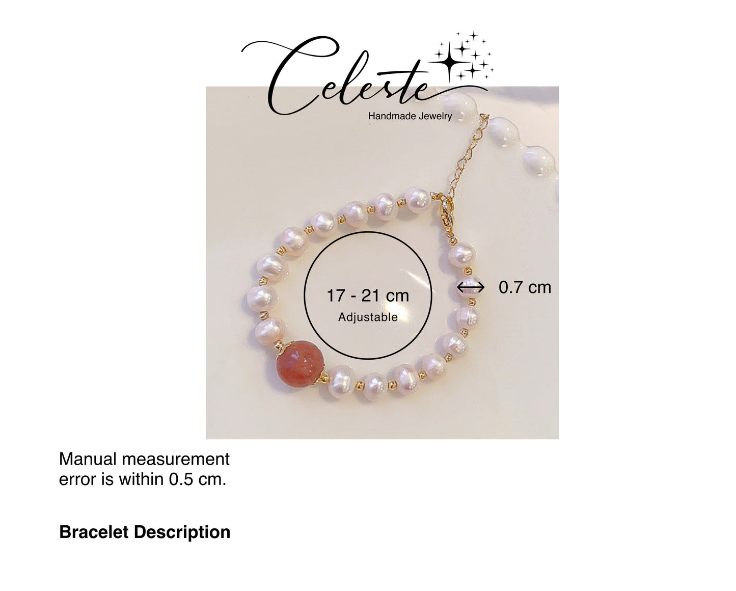 U - Seed Bracelet For Round Pearl