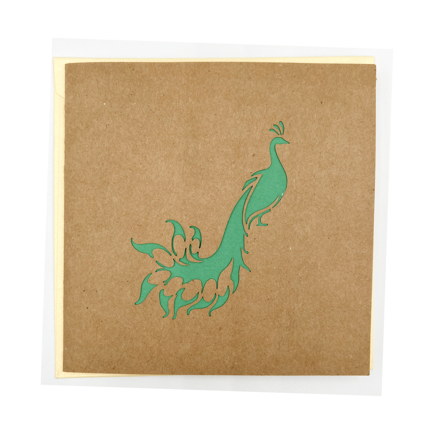 A1 - Peacock Bird 3D Pop Up Card