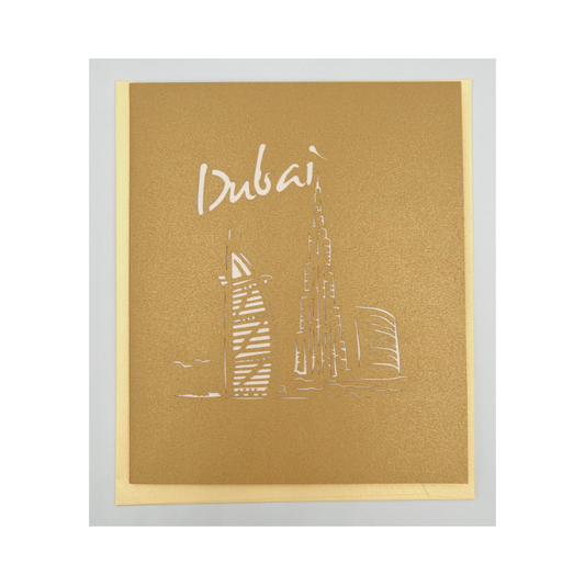 A2 - Dubai 3D Pop Up Greeting Card