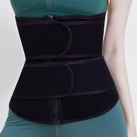 Waist Trainer Belt for Women Slimming Belly Band Sweat Sports Girdle Belt Black