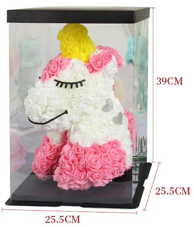 Eternal Rose Unicorn LIMITED EDITION Unicorns Handmade Foam Teddy Bear Gift