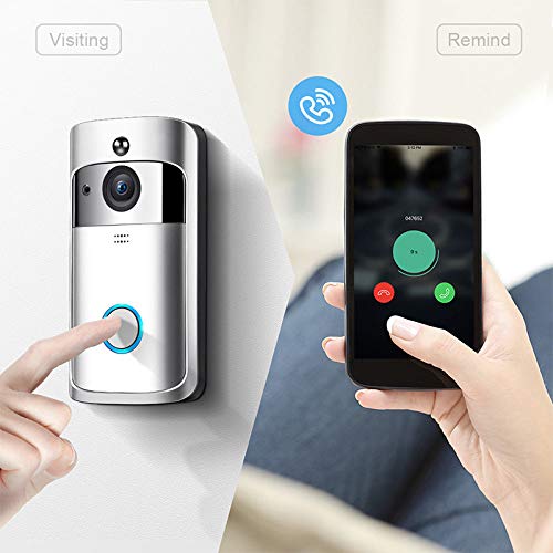 P - XSHCam Phone App 720P WiFi Video Wireless Smart Doorbell With Chime And Rechargeable Batteries For Phone Home Security