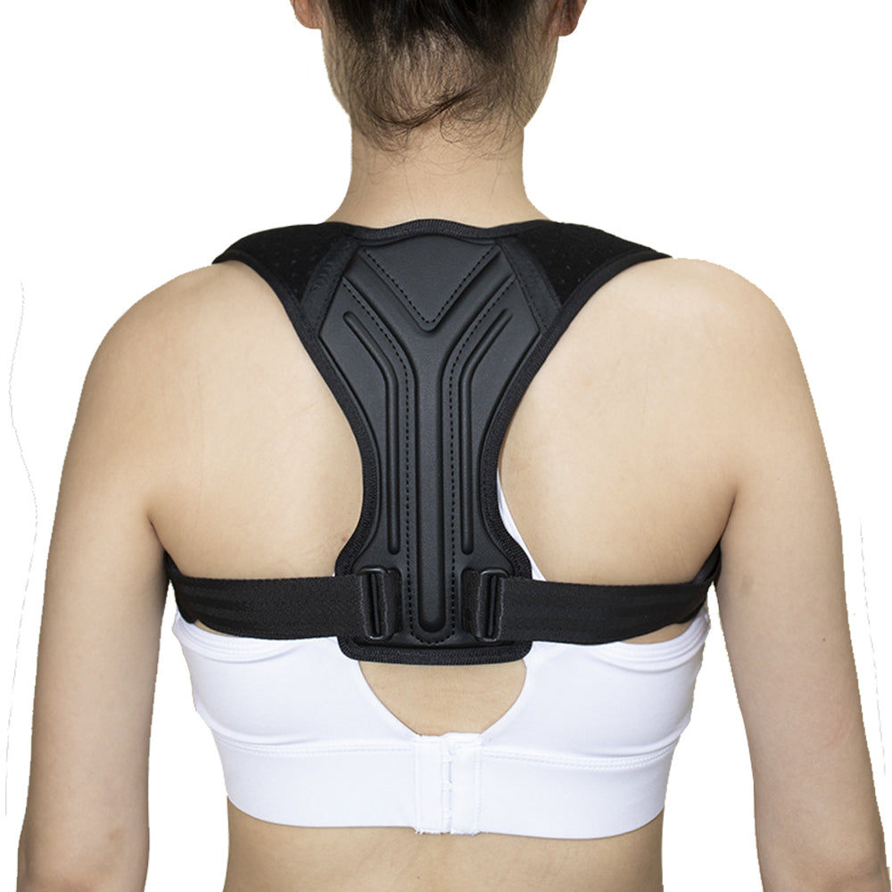Posture Corrector Adjustable Back Support For Men Woman Helps Promote Proper Posture Black