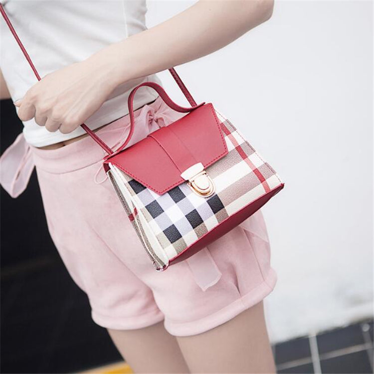 Ladies Hand Bags Handbag Cute Shoulder Mini Purse Bag Plaid Designer Small Handbags For Women