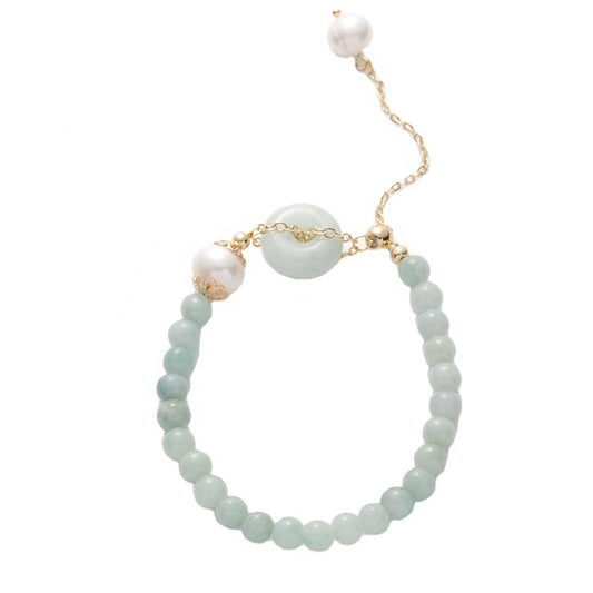 Freshwater Pearl Bracelets Transport Luck Bead 14K Gold Plated Bracelet For Girl