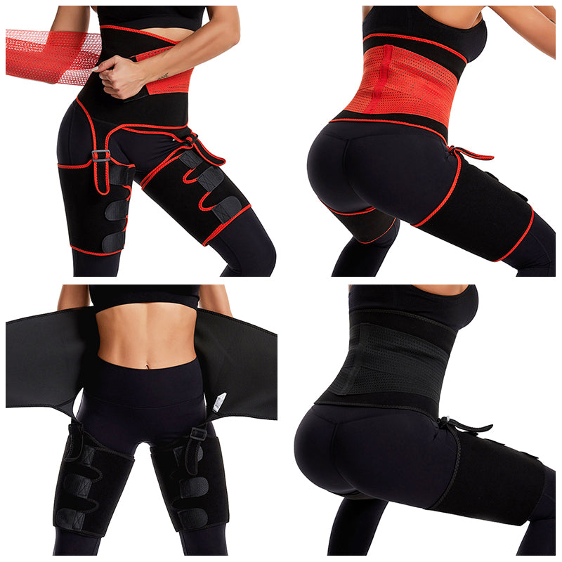 Waist And Tight Trainer Trimmer Butt Lifter For Woman Powerful Slimming Belt Black