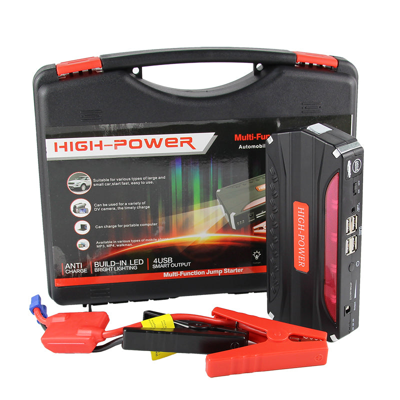 L - Car Jump Starter 68800mAh 4USB Portable Multifunction Rechargeable LED Emergency Battery