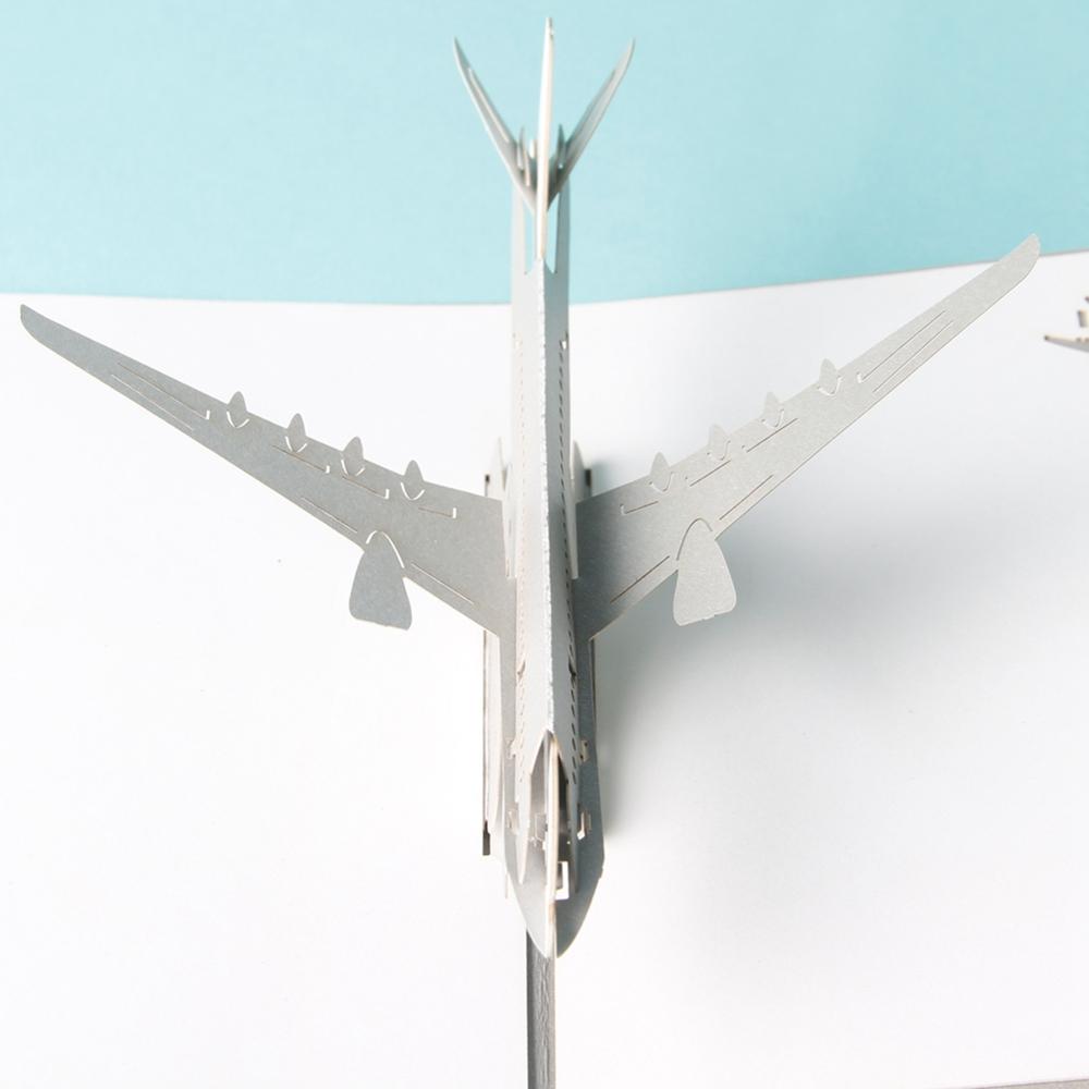 A1 - Airplane Special 3d Pop Up Paper Folding Gift Greeting Cards
