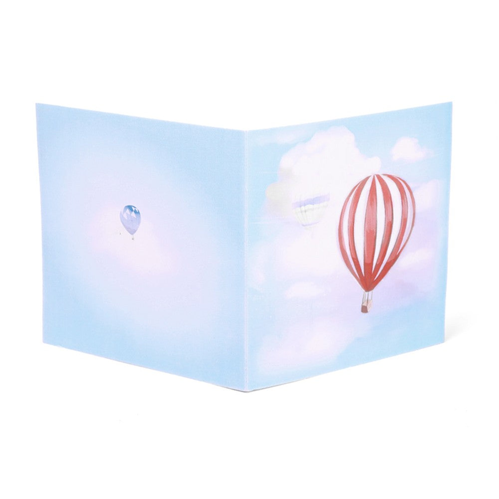 A1 - Hot air Balloon birthday greeting 3d pop up greeting card