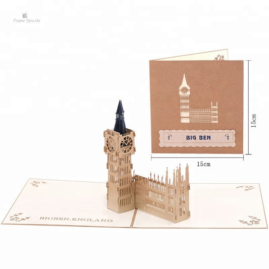 A1 - Big Ben 3d Birthday Pop up Greeting Card