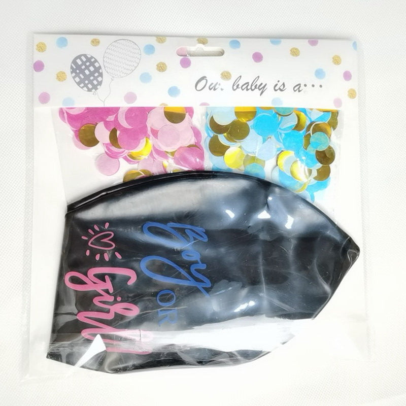 G - 36 Inch Gender Reveal Balloon With Confetti Girl Or Boy Latex balloons