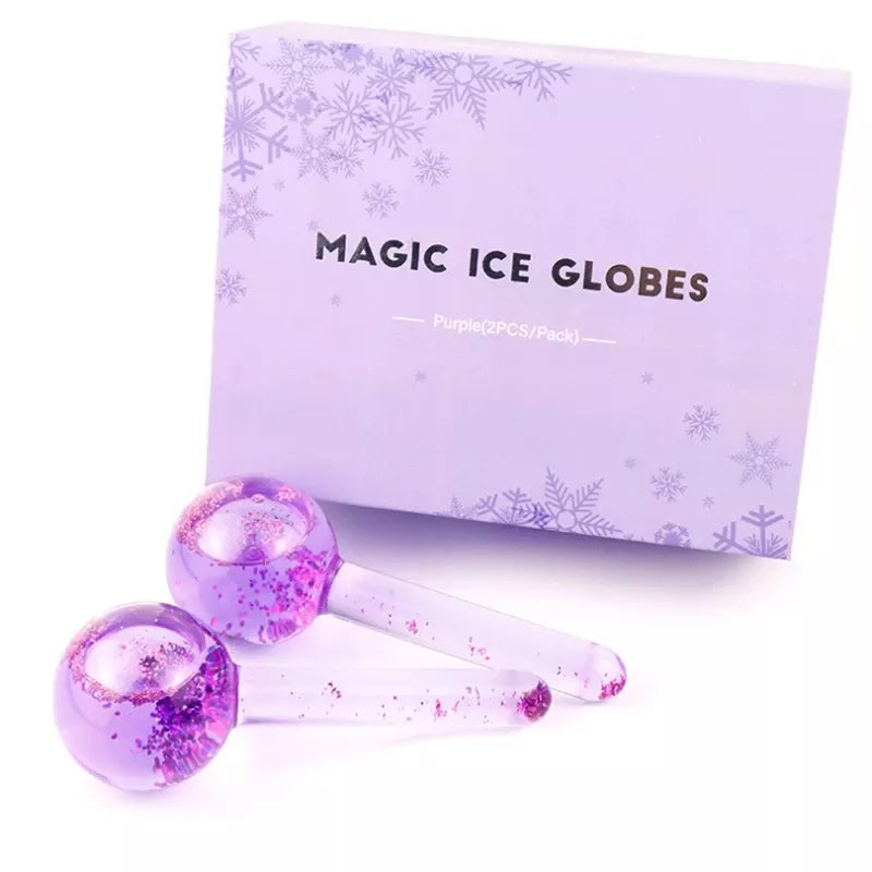 A - Ice Roller Globes Facials Beauty Set Cooling Massager