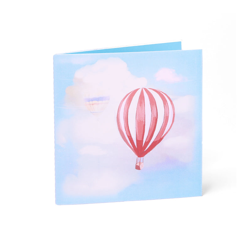 A1 - Hot air Balloon birthday greeting 3d pop up greeting card
