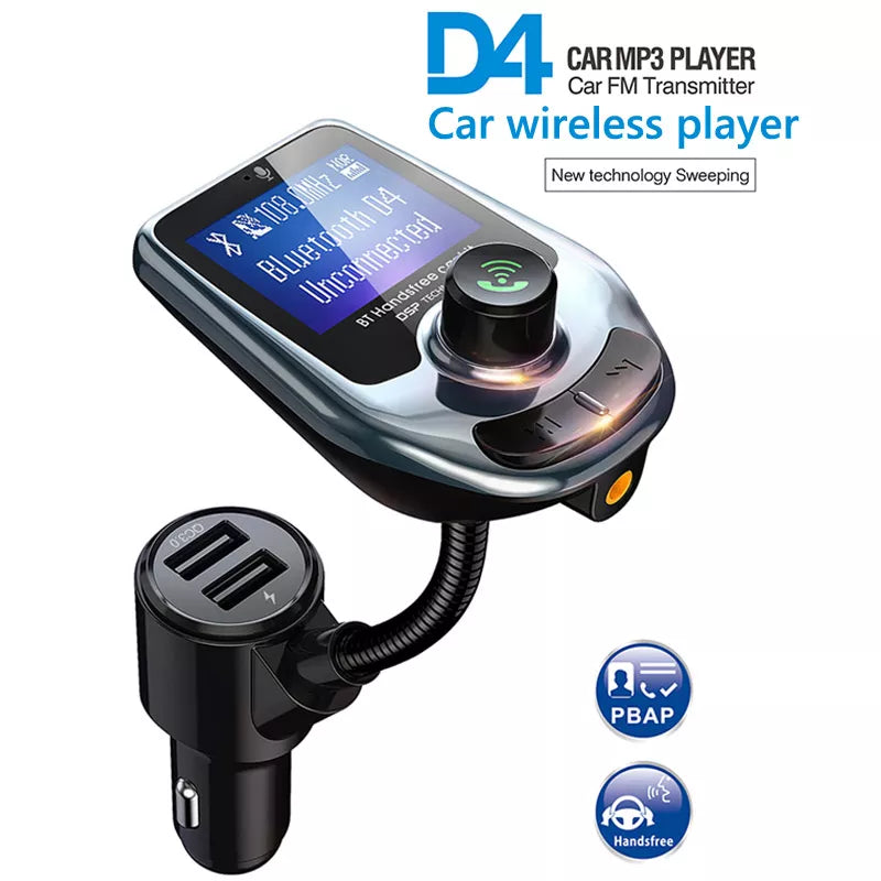 L - Transmitter D4 Car MP3 Player FM 2USB LDC