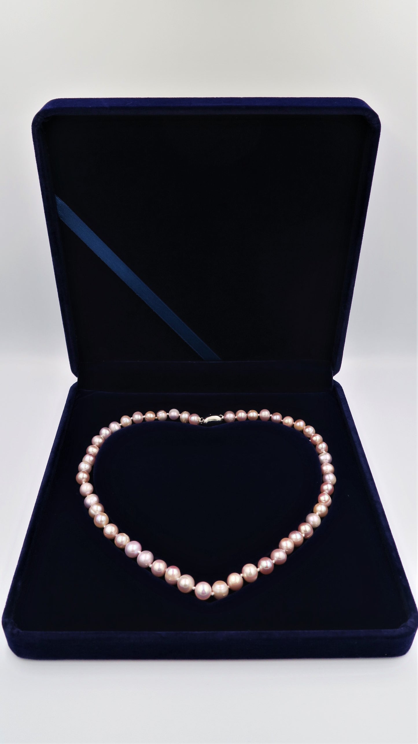 PA - Real Pearl Full Set Purple Necklace Bracelet Earring Celeste 925 Sterling Silver Pearls gift box