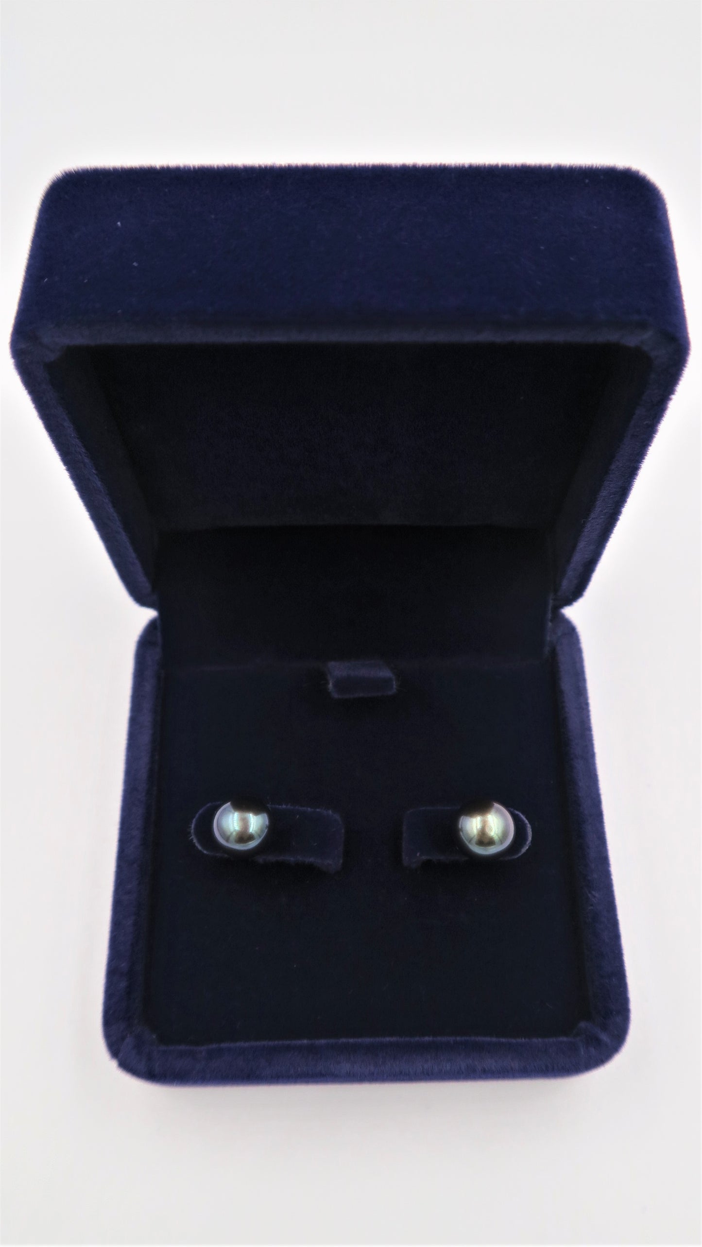 PD - Real Pearl Earrings Celeste Collections Black Peacock Pearls Earring 925 Sterling Silver gift box