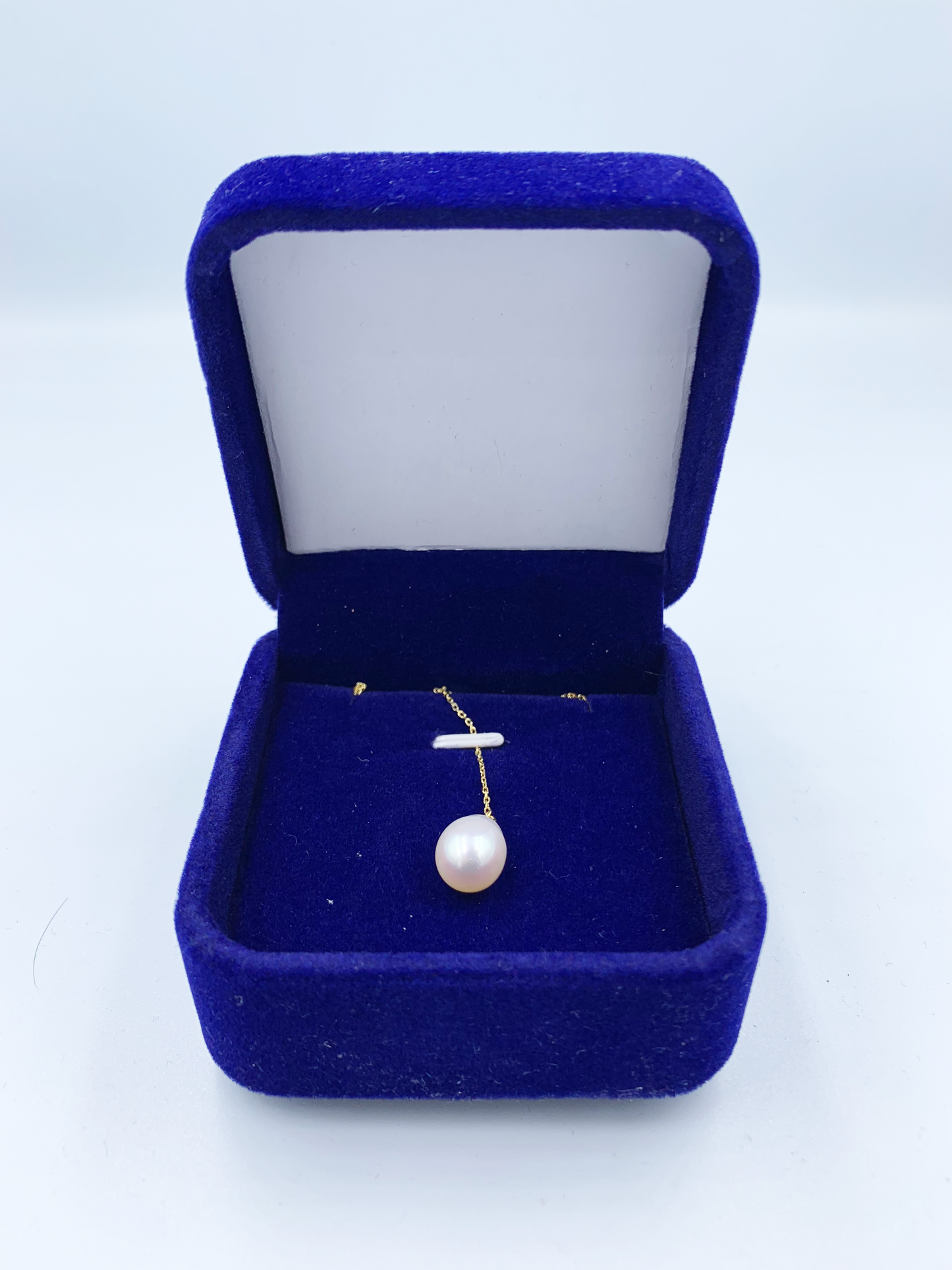 PA - Real Drop Pearl Pendant With 925 Sterling Silver White Gold, Yellow Gold, or Rose Gold Colour Chain Necklace With Celeste 925 Fresh Water Pearls Collection Sterling Silver gift box