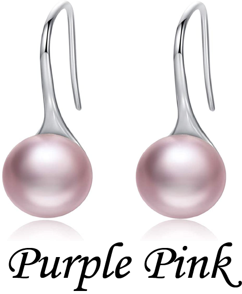 PL - Real Pearl Earrings White, Pink, Purple or Black Celeste 925 Fresh Water Pearls Collection Sterling Silver gift box