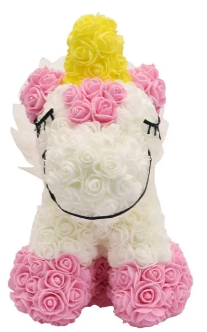 Eternal Rose Unicorn LIMITED EDITION Unicorns Handmade Foam Teddy Bear Gift