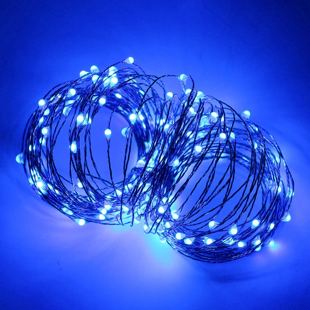 J - ER CHEN Fairy Lights 10 meters / 33ft 100 LED Dual Color 8 Modes Remote Control