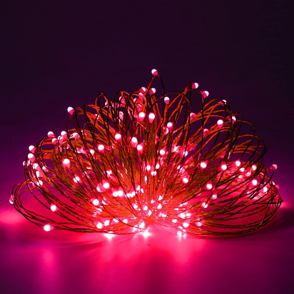 J - ER CHEN Fairy Lights 10 meters / 33ft 100 LED Dual Color 8 Modes Remote Control